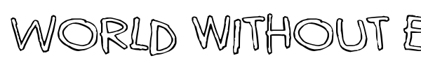 World without end font preview